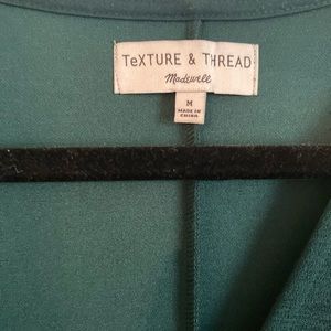 Texture and thread Madewell tie front dress